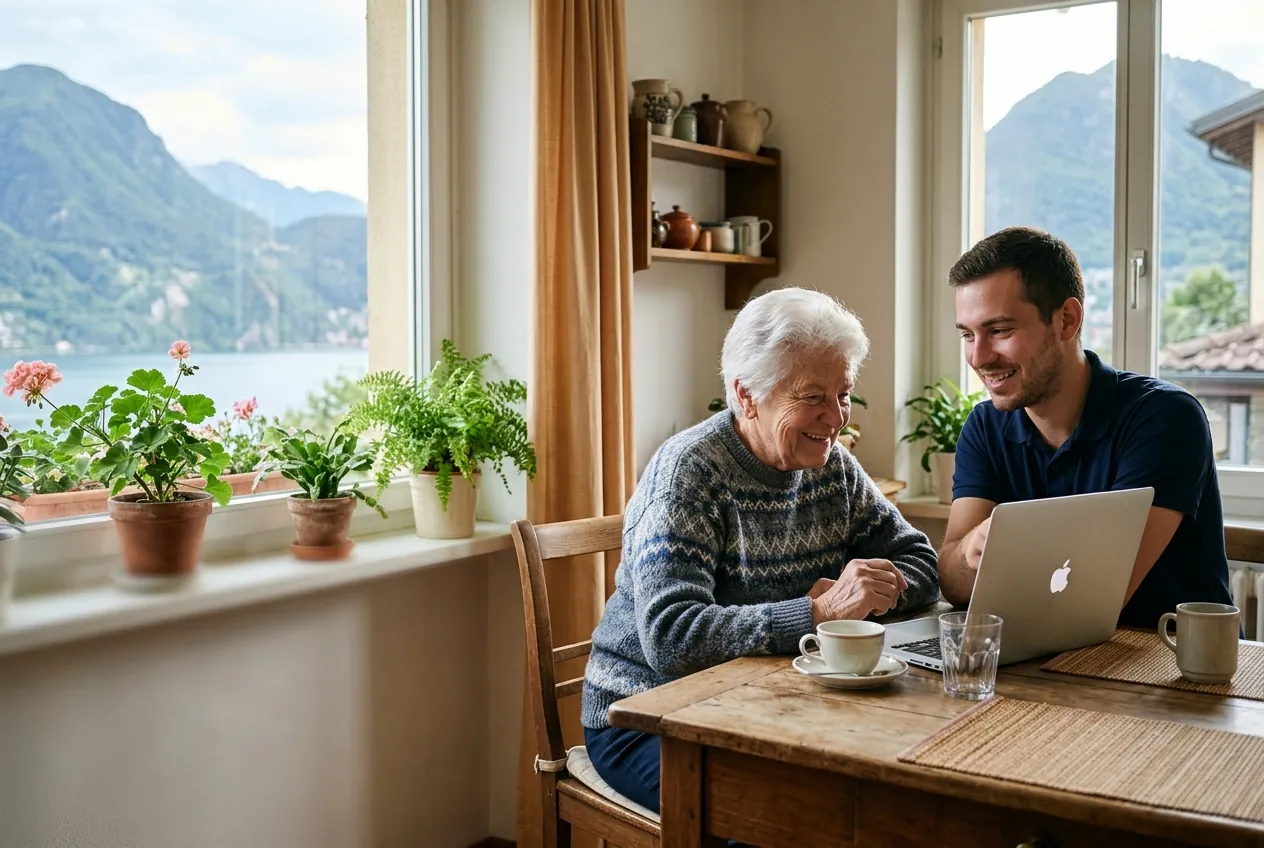Assistenza informatica a casa di un cliente